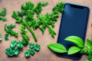a-picture-depicting-an-iphone-alongside-various-plants-representing-sustainability-2